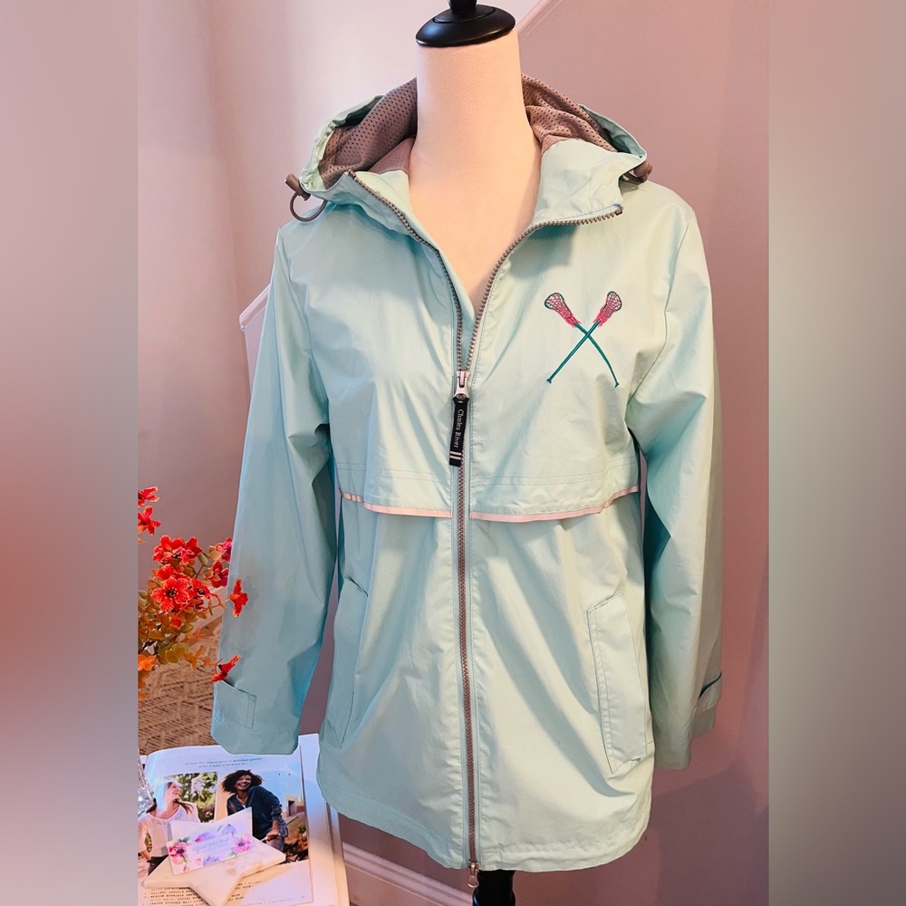 CHARLES RIVER APPAREL Lacrosse Jacket w Hood Lightweight Embroidered